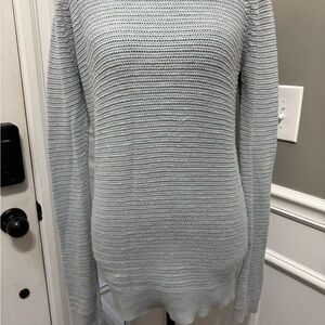 Women's Light Gray Sweater Ann Taylor LOFT medium